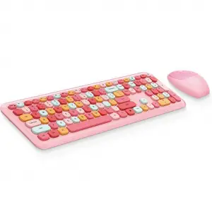 Mofii Pembe Klavye Mouse Set