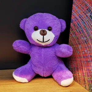 25 cm Oyuncak Mor Peluş Ayıcık