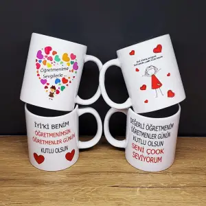 Bardak Öğretmenler Gününe Özel Baskılı Kupa 1 Adet