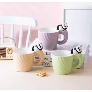 Bardak Panda Motifli Seramik Kupa