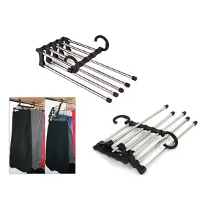 1 adet Kullanıma Uygun Pantolon Askısı 5 İn 1