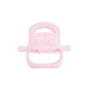 Kullanıma Uygun Pembe Bebek Silikon Diş Kaşıyıcı