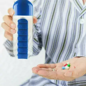 600 ml Kullanıma Uygun Pillbox Su Matarası