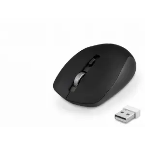 Ofis Kullanımına Uygun Plus Sessiz Kablosuz Mouse 2.4 Ghz 1600 Dpı Siyah S1000