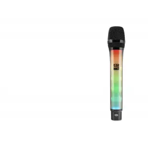 Metal Profesyonel Kablosuz Uhf Mikrofon Rgb Siyah
