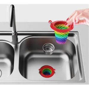 Metal Plastik Renkli 6 Kademeli Lavabo Süzgeci