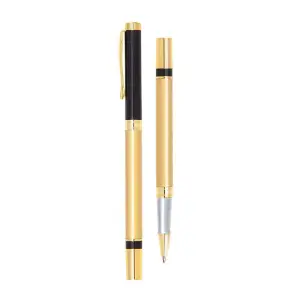 13.5 cm Kişiselleştirilebilir Metal Gövdeli Siyah Roller Kalem
