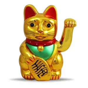 15.5 CM Ölçülü Şanslı Kedi 9.8 x 9.8 x