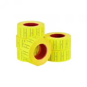 Kullanıma Uygun Sarı Fiyat Etiketi 12x21 mm Rulo