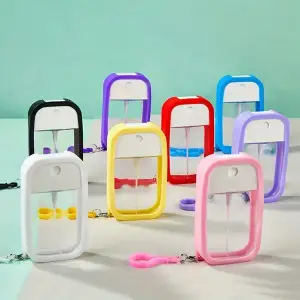 45 ml Plastik Silikon Kılıflı Anahtarlıklı Sprey Şişesi