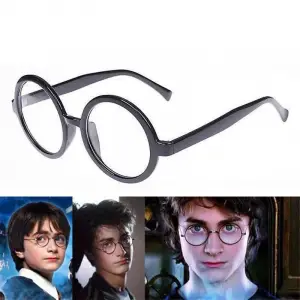 1 Adet Cam Siyah Çerçeveli Harry Potter Gözlüğü
