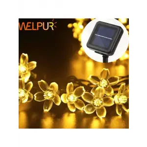 Kullanıma Uygun Solar Çiçekli Dekoratif 30 Led Bahçe Lambası