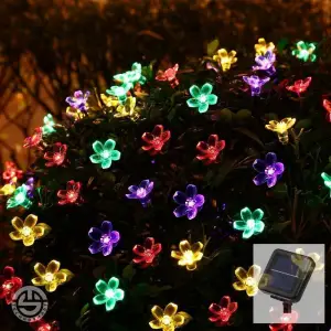 10 cm Kullanıma Uygun Solar Çiçekli RGB Dekorasyon Lambası