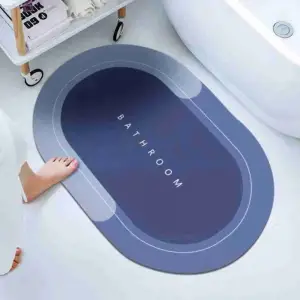 60 Cm Ölçülü Süper Su Emici Kaymaz Tabanlı Banyo Paspası 40 x