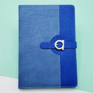 21 X 14.5 Cm Mıknatıslı Defter Termo Deri Mavi