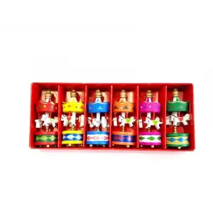 Kullanıma Uygun Toptan Mini Ahşap 6lı Atli Karinca