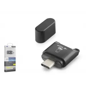 Type c 3.2 Gen1 Kart Okuyucu Microsd 5 Gbps Siyah