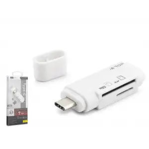 Type c 3.2 Gen1 Kart Okuyucu Sd Microsd 5 Gbps Beyaz