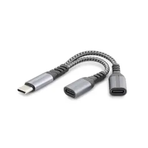 Type C To 2*Type C F Kablo Car Şarj 100W Siyah