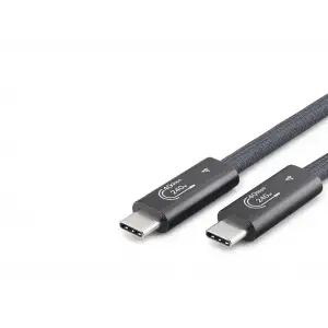 Type C Usb4 40 Gbps 240W 8K 60 Hz Şarj Ve Data Kablosu 0.5 M Siyah