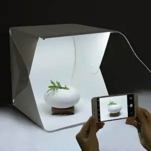 Kullanıma Uygun Ürün Çekim Çadırı Mini Fon Fotoğraf Stüdyosu Ledli Işık Perdesi