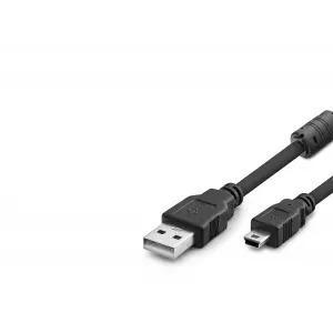 3 M Ölçülü Usb Kablo Usb Mini V3/5Pin To Siyah