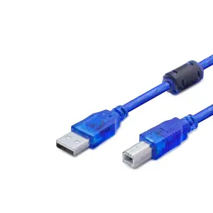 1.5M Ölçülü Usb Prınter Kablosu Mavi Transparent
