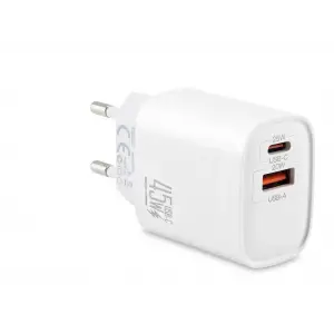 Adaptör Usb Type c Çift Çıkışlı Hızlı Şarj ü 45W Beyaz
