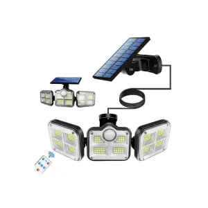 Kullanıma Uygun Uzaktan Kumandalı 122 Led Sensörlü Bahçe Lambası