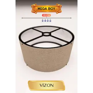 35 CM Ölçülü Vizon Lambader Başlığı Mega Boy