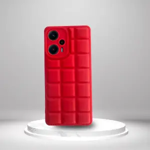 Xiaomi Poco F5 5G Uyumlu Silikon Madlen Case KIRMIZI Çeşidi