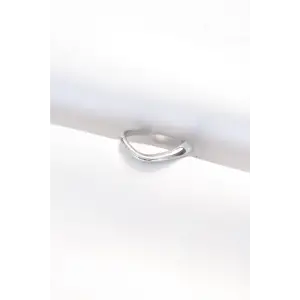 Yüzük Yassı Silver Renk ayarlı