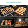 20 cm Ölçülü 10lu Paslanmaz Çelik Şiş Seti () Airfryer ve Mangal