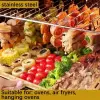 20 cm Ölçülü 10lu Paslanmaz Çelik Şiş Seti () Airfryer ve Mangal