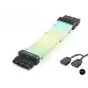 2 Mm Ölçülü 24 Pin Argb Power Supply Uzatma Kablosu Gümüş Kaplamalı Bükülebilir 108 Led Siyah ND2814B