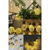 Kullanıma Uygun 2m 10 Led 2 Kademeli Ananas Led Işık Pilli