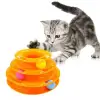 Kauçuk 3 Katlı Kedi Oyuncağı Turntable Cat Toy
