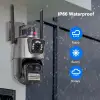 Kullanıma Uygun 3 Lens Wi Fi Güvenlik Kamerası