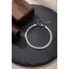 Bileklik Çelik Ezme Cuban Zincir Model Erkek