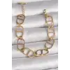 Kadın Bileklik Çelik Gold Renk