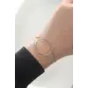 Bileklik Çelik Gümüş Renk Düğüm Model