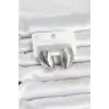 Kadın Küpe Çelik Gümüş Renk Midye Model
