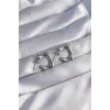 Küpe Çelik Gümüş Renk Minimal Bubble