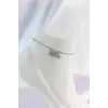Çelik Gümüş Renk Minimal Tasarımlı Halhal
