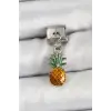 Çelik Sallantılı Ananas tasarım Gümüş Renk Nomination Charm