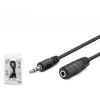 3.5 Mm Aux Uzatma Kablosu 1.2 M Siyah
