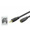 3.5 Mm Aux Uzatma Kablosu 5 M Siyah