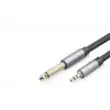 Metal 3.5Mm To 6.35Mm Gitar Kablosu 3 M Siyah