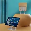 Kullanıma Uygun 360 Derece Dönebilen Yükseltilmiş Masaüstü ayarlı Metal Tablet Standı