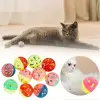 Kullanıma Uygun 4lü Çıngıraklı Top Kedi Oyuncağı